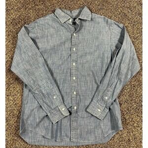 Vintage Polo Ralph Lauren Denim Regent Classic Fit Button Up Shirt Men's Large